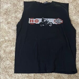 Harley-Davidson Black Sleeveless T-Shirt